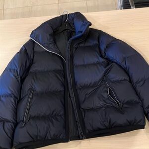 Lululemon Athletica Blue Puffer Jacket for Cold Weather